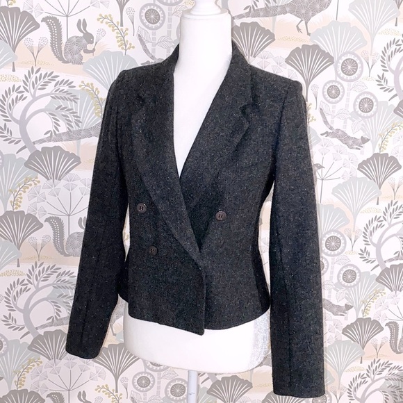 Vintage Jackets & Blazers - VINTAGE Wool Tweed Smythe Vibe Blazer